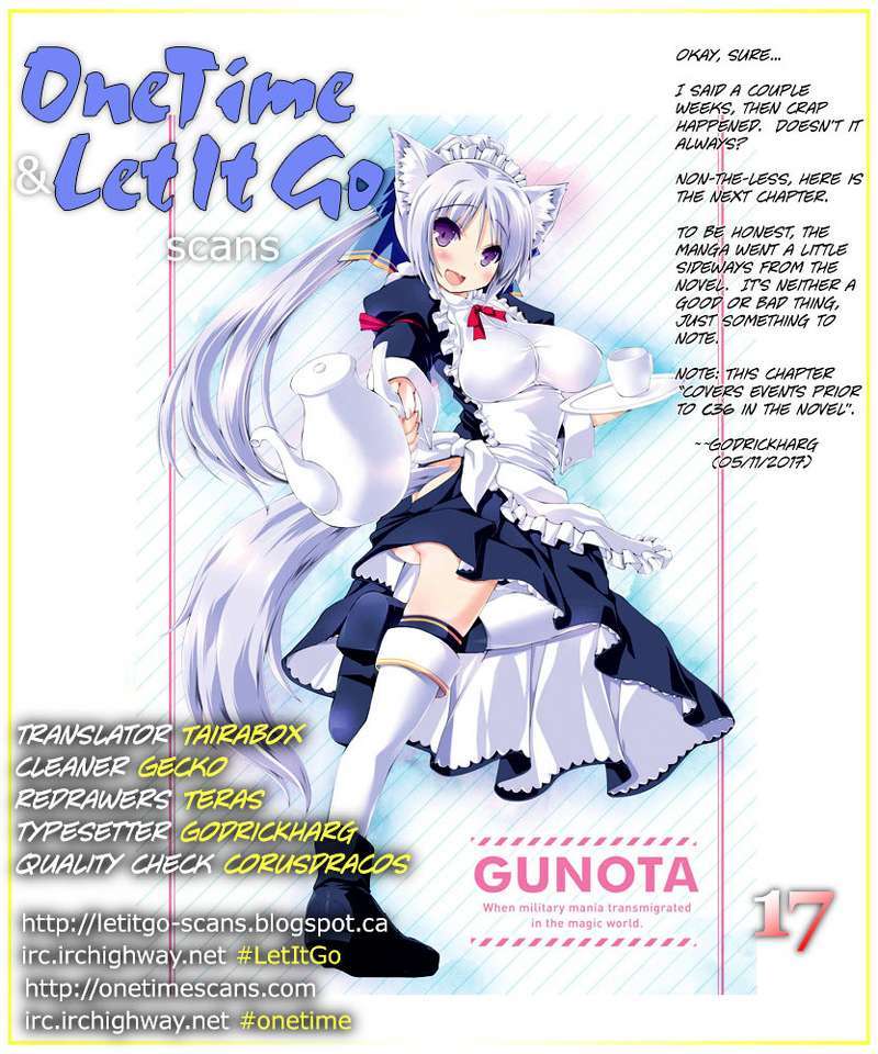 Gunota ga Mahou Sekai ni Tensei Shitara Chapter 17 Bahasa Indonesia